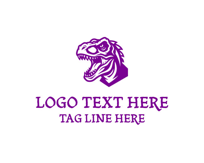  Fierce Rex Dinosaur Logo