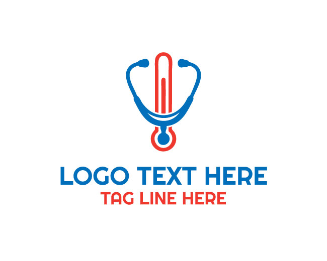  Healthcare Thermometer Logo