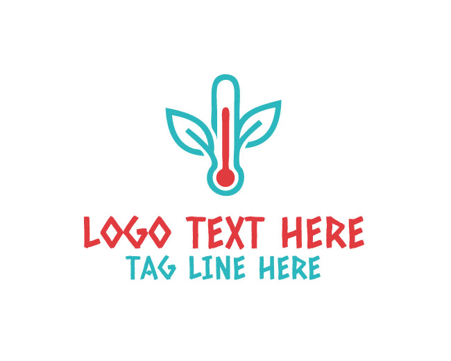 Premium Thermometer Medical Logo