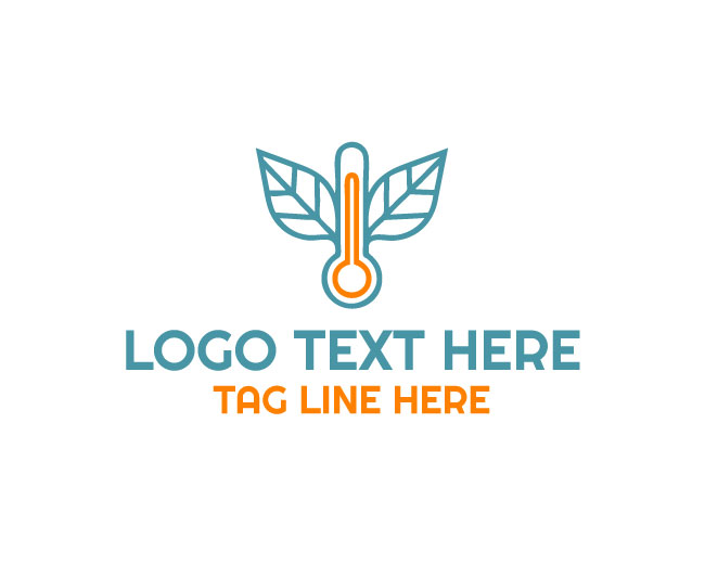 Sleek Medical Thermometer Logo