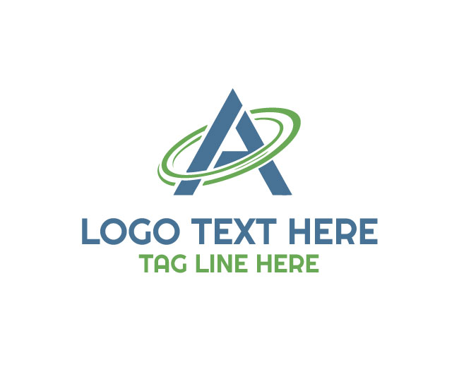 Rounded Abstract A Logo