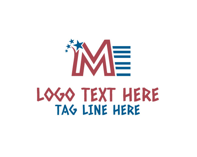 USA Letter M Logo