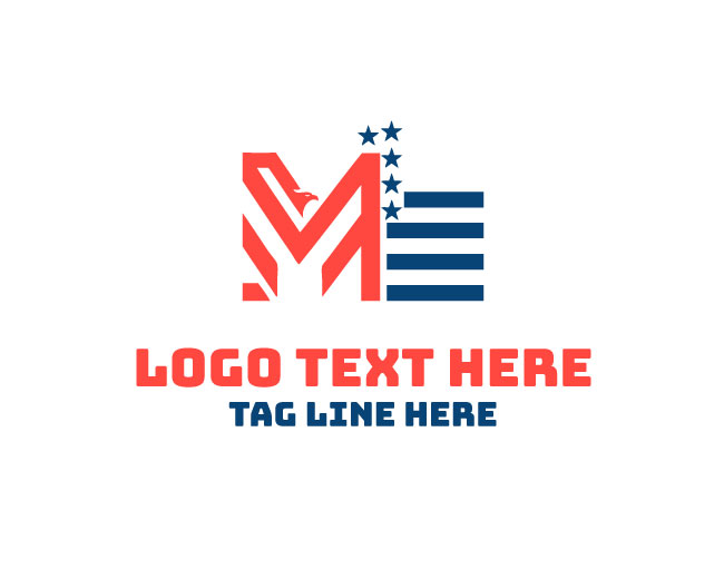 Modern USA Letter M Logo