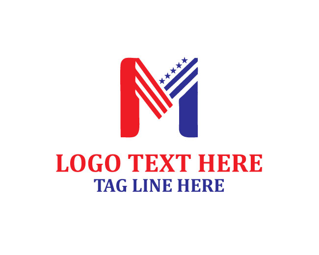 Modern American Monogram M Logo