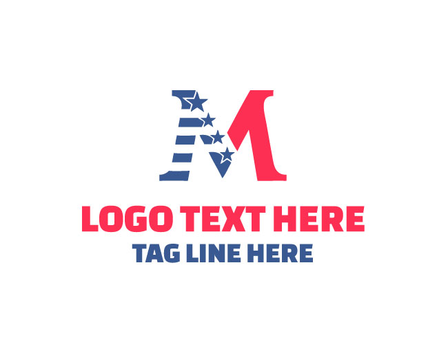 Modern USA Letter M Logo