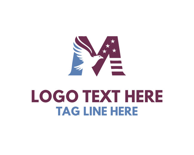 Modern USA Eagle M Logo