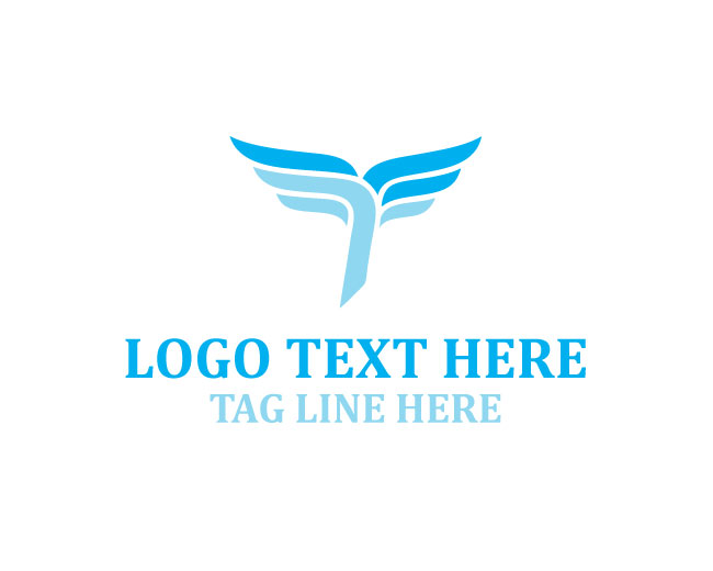 Winged Letter T Logo