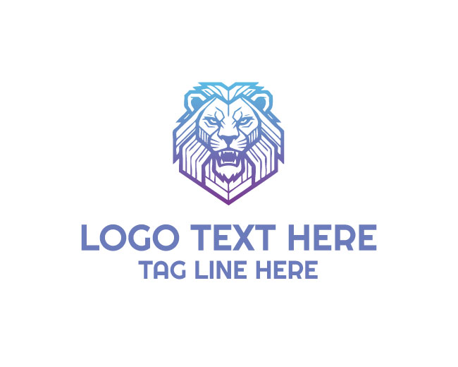 Geometric Lion Vision Logo