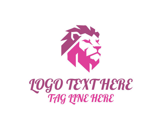 Geometric Lion Frontier Logo