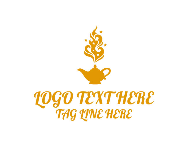 Desert Magic Lamp Logo
