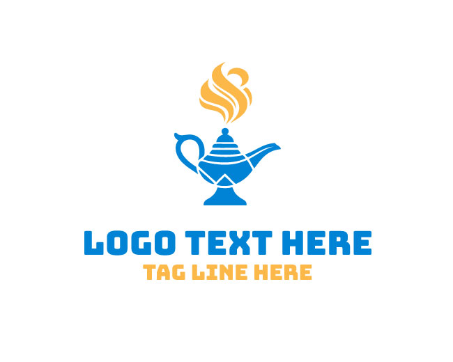 Modern Aladdin Lamp Logo