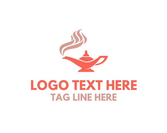 Unique Aladdin Lamp Logo