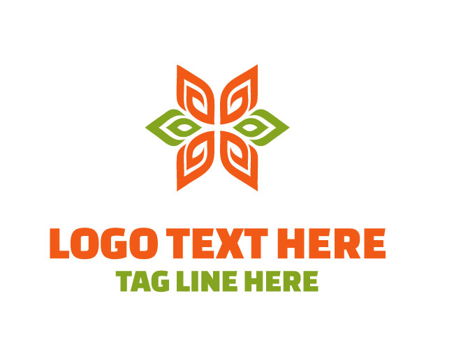 Beautiful Flower Star Logo
