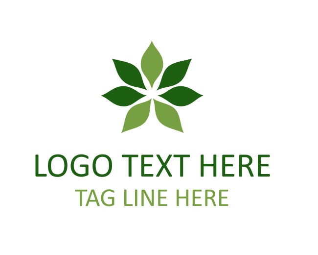 Green Flower Star Logo