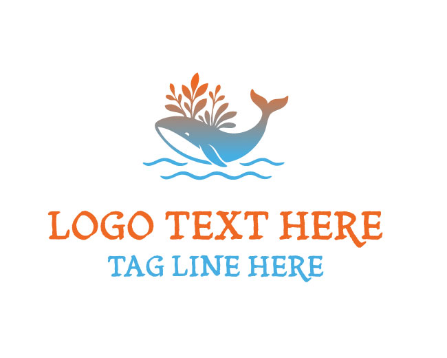 Floral Whale Logo