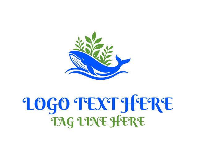 Coastal Garden Whale Logo