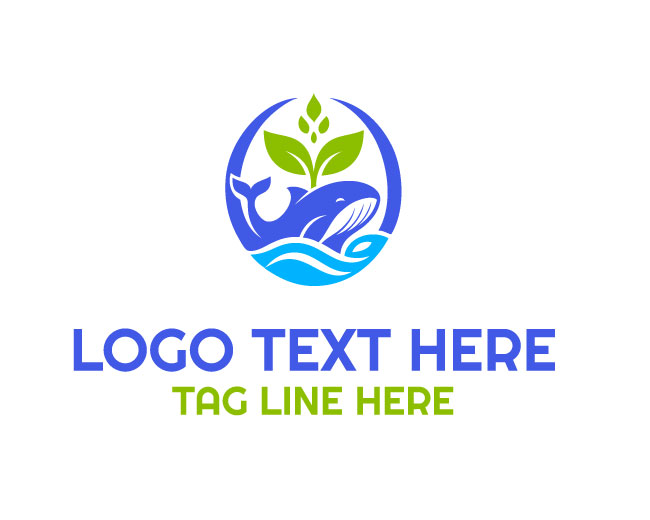  Green Harmony Whale Logo