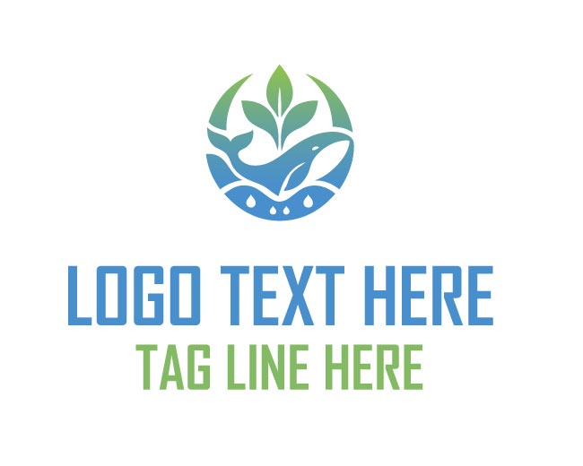 Blooming Ocean Whale Logo