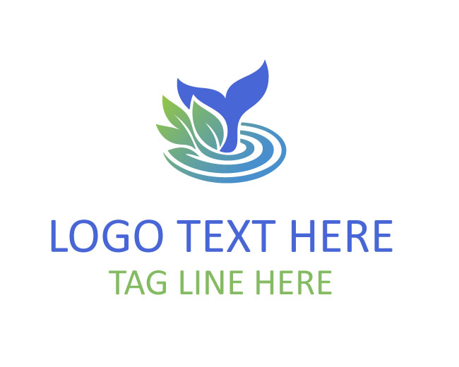 Aqua Garden Whale Logo