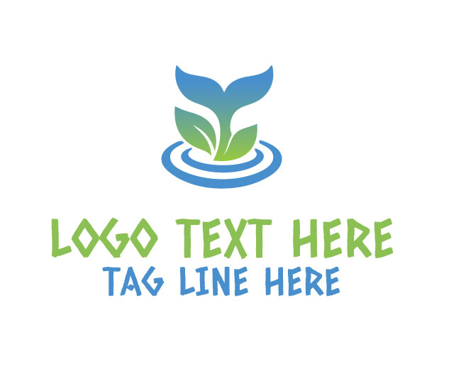 Whale Floral Garden Logo