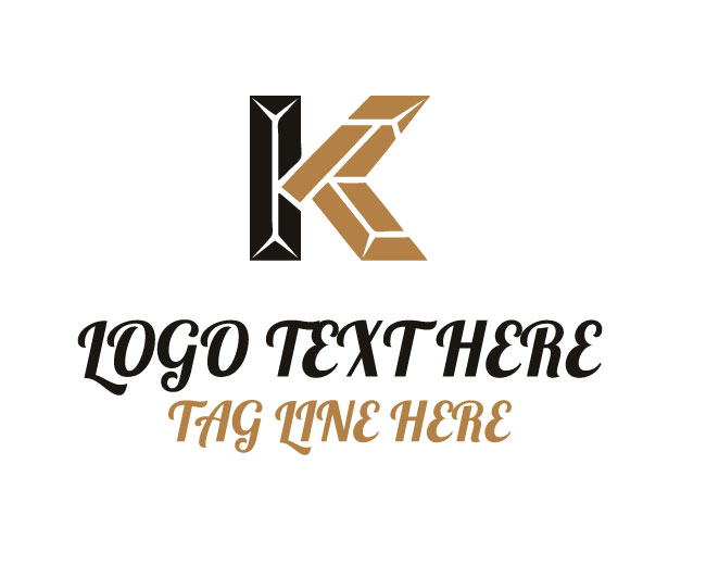  Geometric Letter K Logo