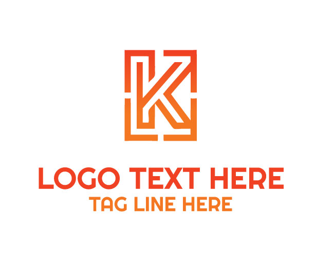 Matrix Letter K Logo