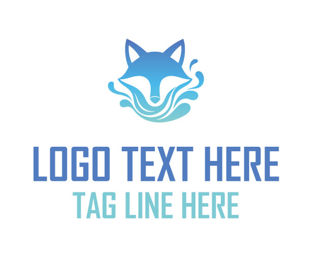 Adorable Fox Splash Logo