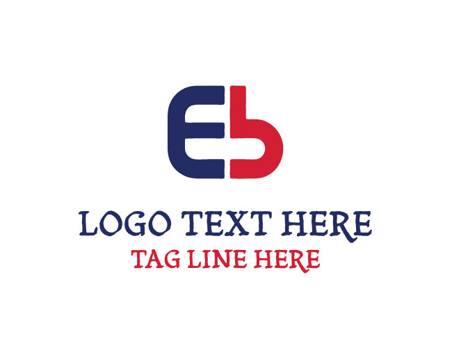  Modern Letter E and B Logo