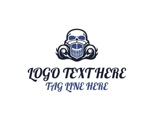 Heritage Skull Car Logo