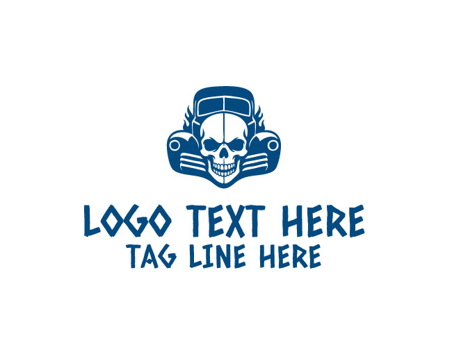  Retro Garage Skull Logo