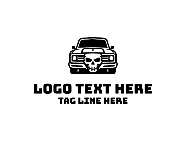 Custom Skull Car Logo