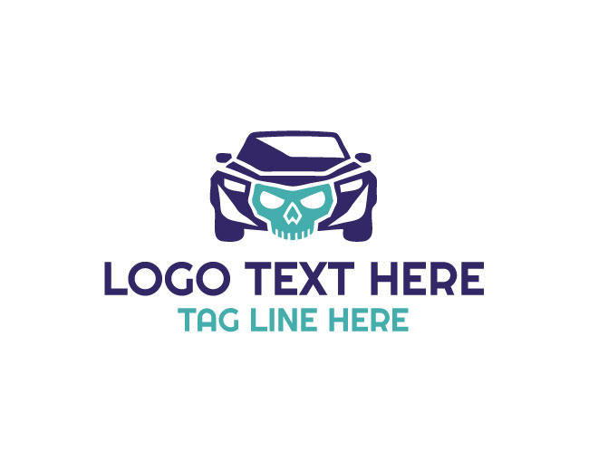 Legendary Skull Car Logo