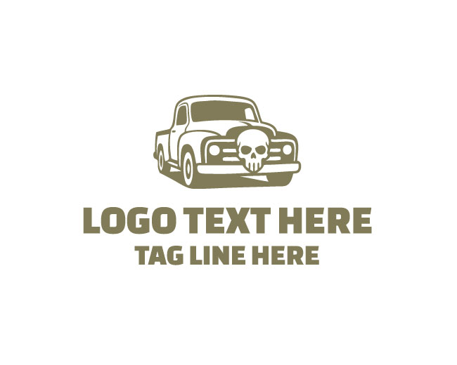  Premium Vintage Skull Car Logo
