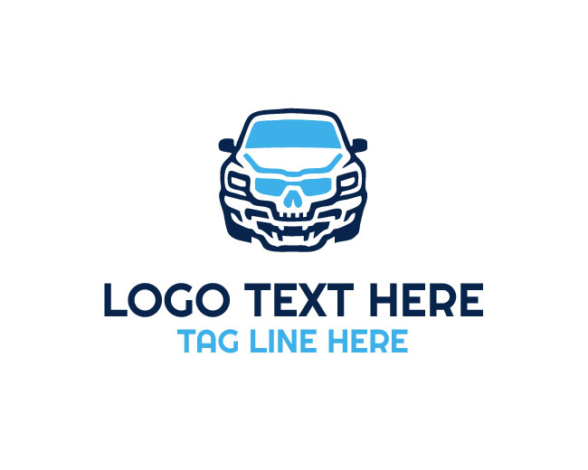  Signature Vintage Skull Car Logo
