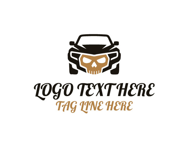 Classic Style Skull Car Logo