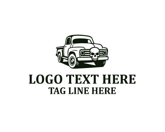 Best Vintage Auto Skull Logo