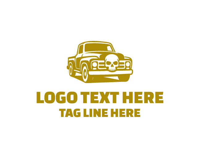 Premium Vintage Auto Skull Logo