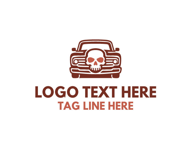Vintage Auto Skull Logo