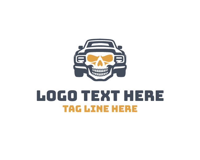 Heritage Vintage Auto Skull Logo
