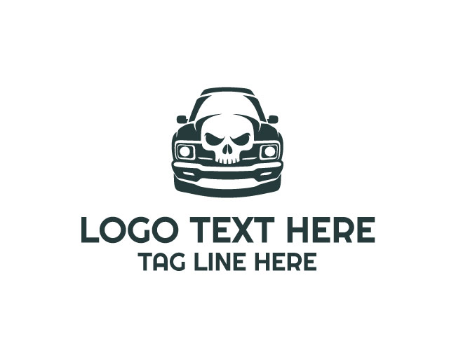 Custom Vintage Auto Skull Logo
