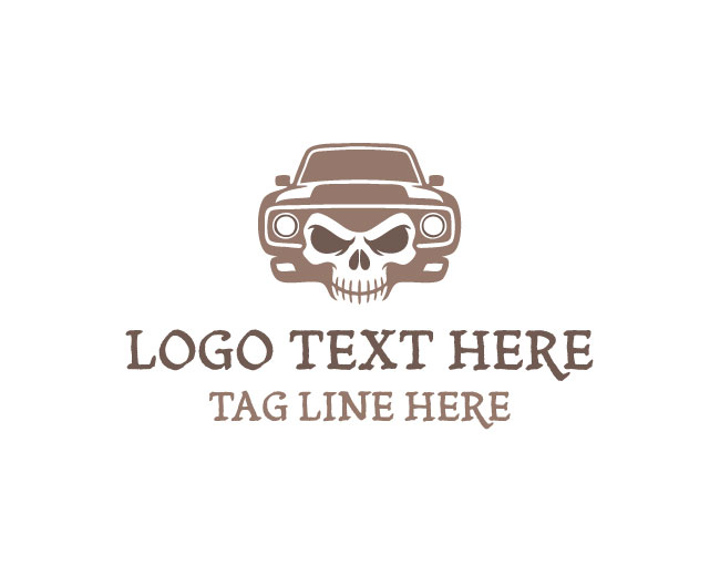 Master Vintage Auto Skull Logo
