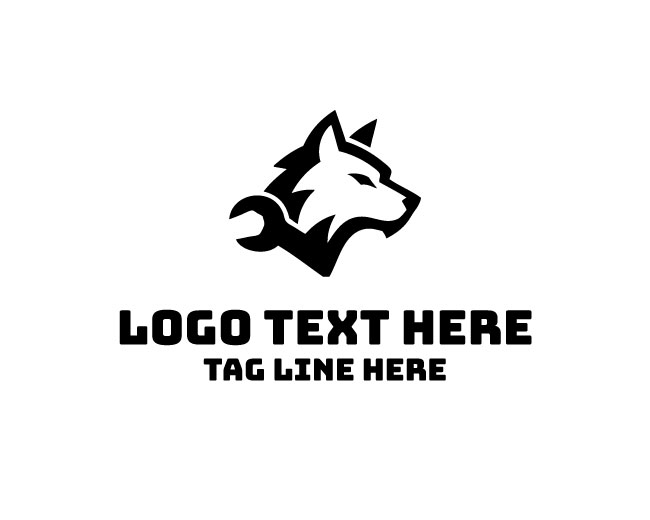 Futuristic Wolf Logo