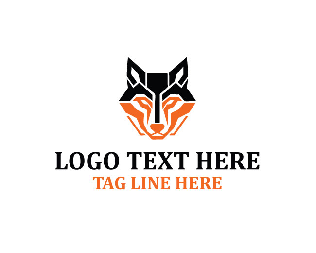Modern Mechanical Wolf Logo