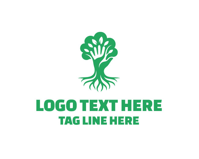 Eco Tree Hand Logo