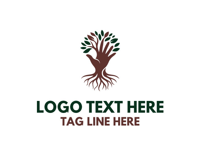 Nurture Tree Hand Logo