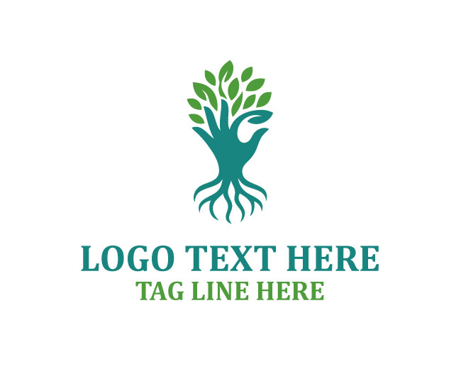 Life Tree Hand Logo