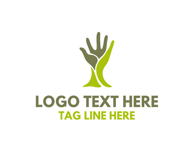 Vitality Tree Hand Logo