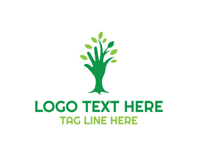 Roots Tree Hand Logo