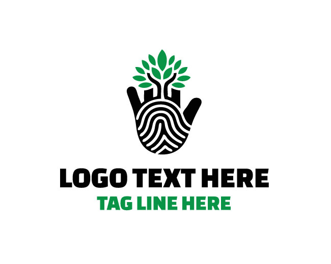 Natural Tree Hand Logo