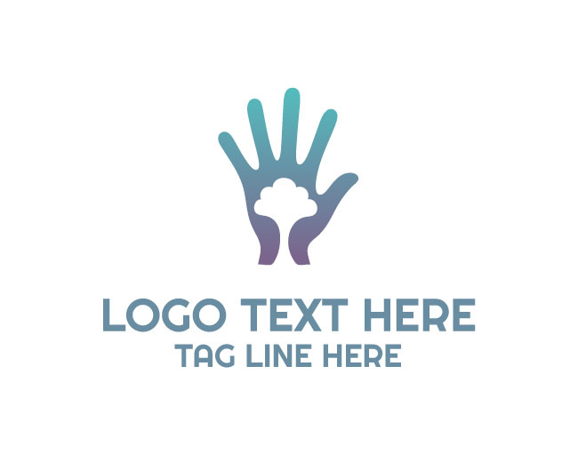 Nature Tree Hand Logo